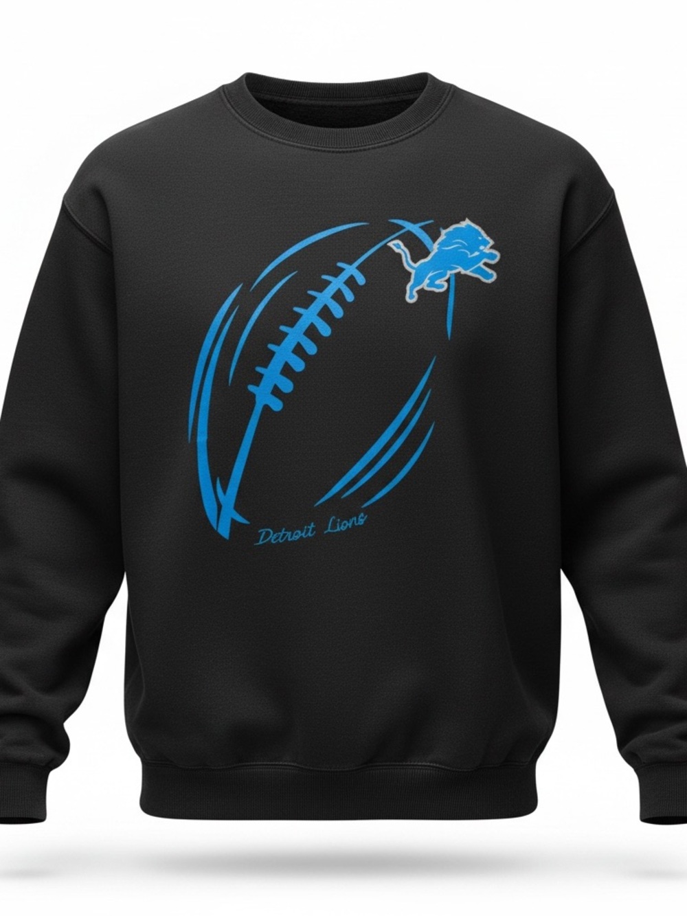 Detroit Lions Crewneck Sweatshirt NWT women's Small Black